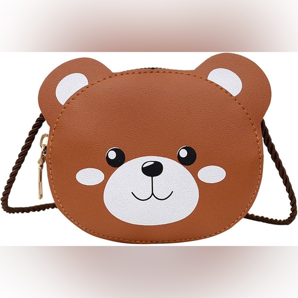 Bear Strap Crossbody Bag in Brown